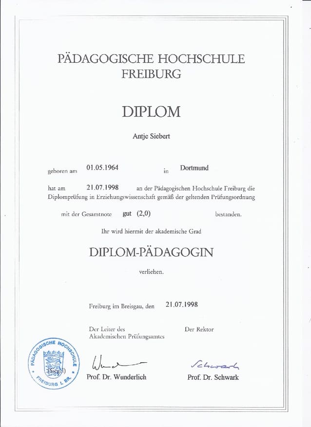 Pädagogik-Diplom in Din A5