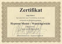 Hypnose_Wunschgewicht_Mini_klein Hypnosezertifikat Wunschgewicht Din A5